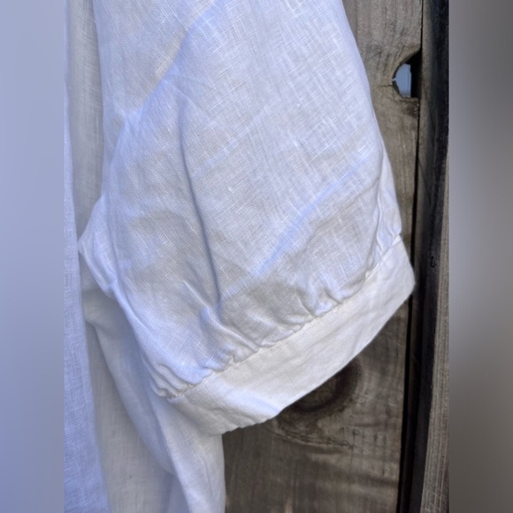 Mango White Linen Tunic size S - Picture 5 of 7